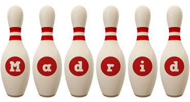 Madrid bowling-pin logo