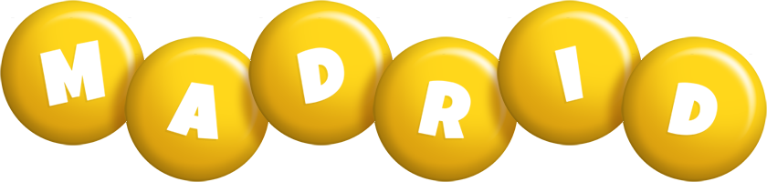 Madrid candy-yellow logo