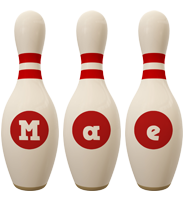 Mae bowling-pin logo