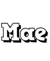 Mae snowing logo