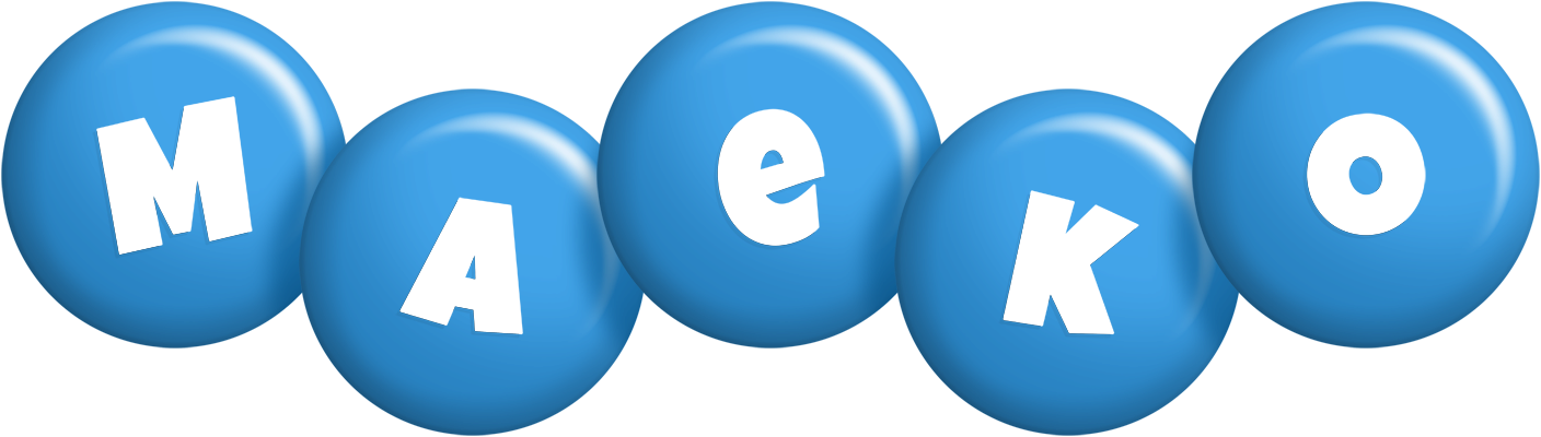 Maeko candy-blue logo
