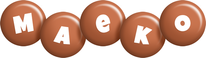 Maeko candy-brown logo