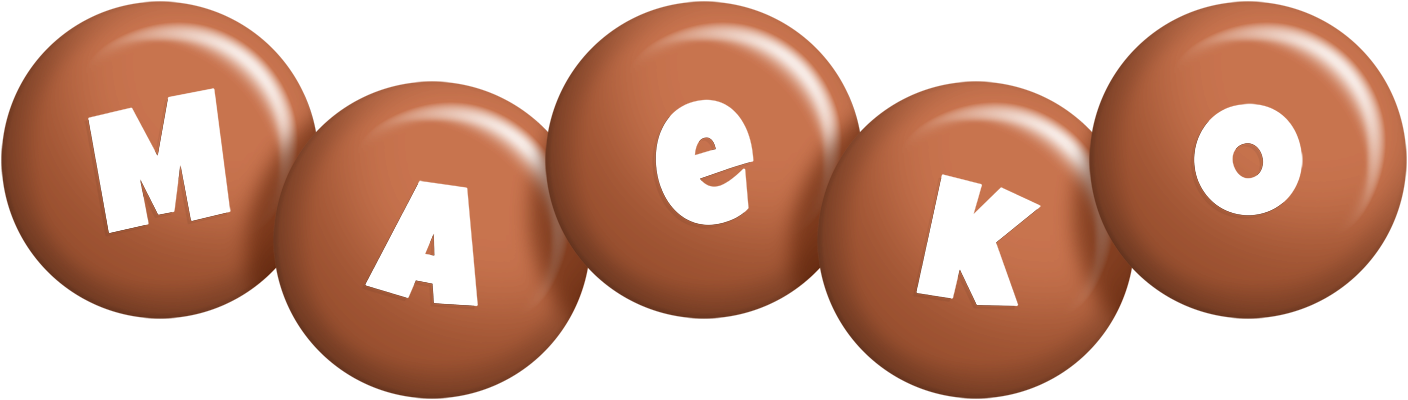 Maeko candy-brown logo