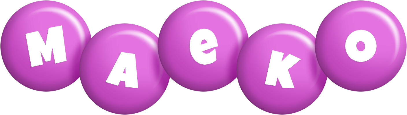 Maeko candy-purple logo