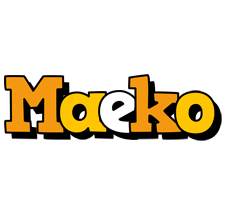 Maeko cartoon logo