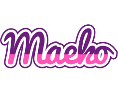 Maeko cheerful logo