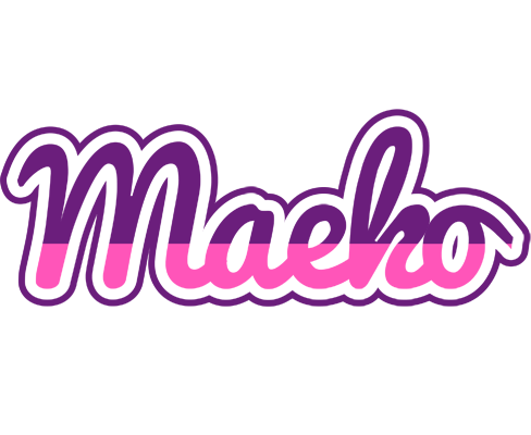 Maeko cheerful logo
