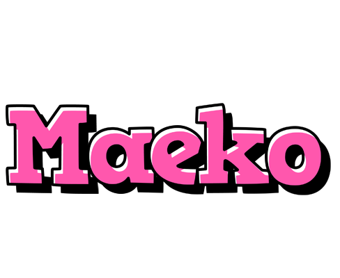 Maeko girlish logo