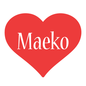 Maeko love logo