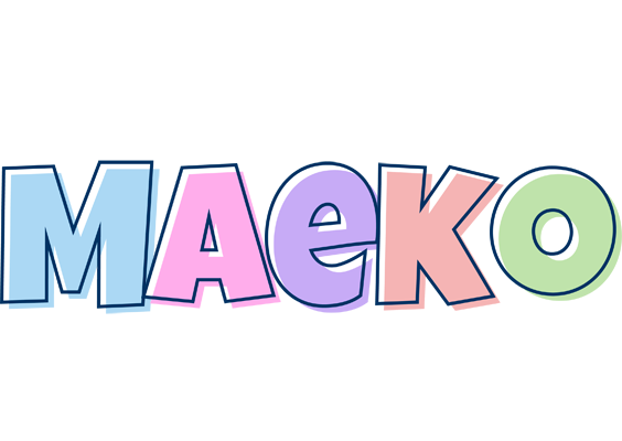 Maeko pastel logo