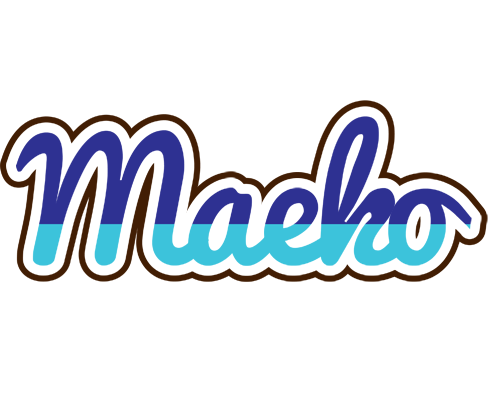 Maeko raining logo