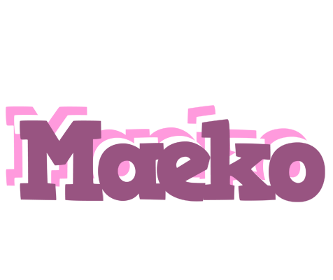 Maeko relaxing logo