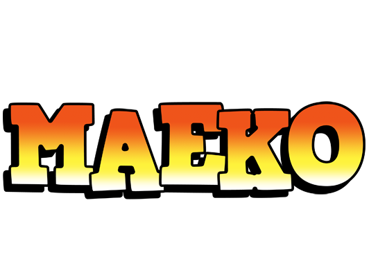 Maeko sunset logo