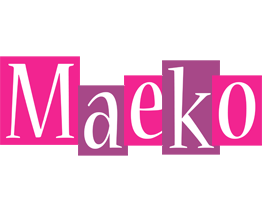 Maeko whine logo