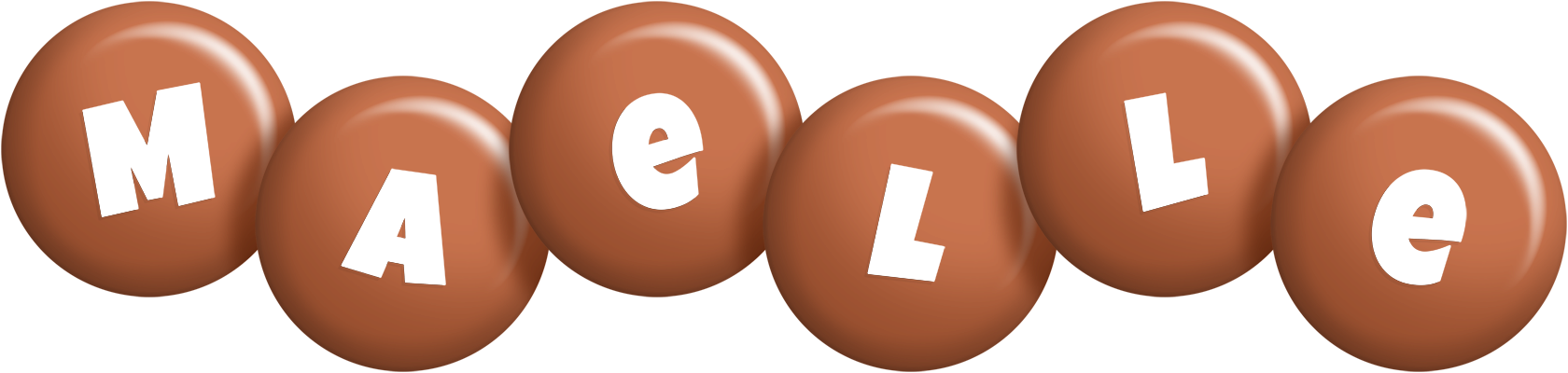 Maelle candy-brown logo