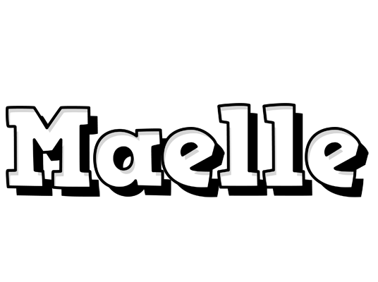 Maelle snowing logo