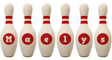 Maelys bowling-pin logo