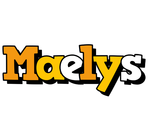 Maelys cartoon logo