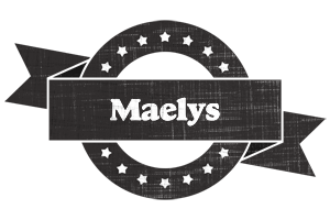 Maelys grunge logo