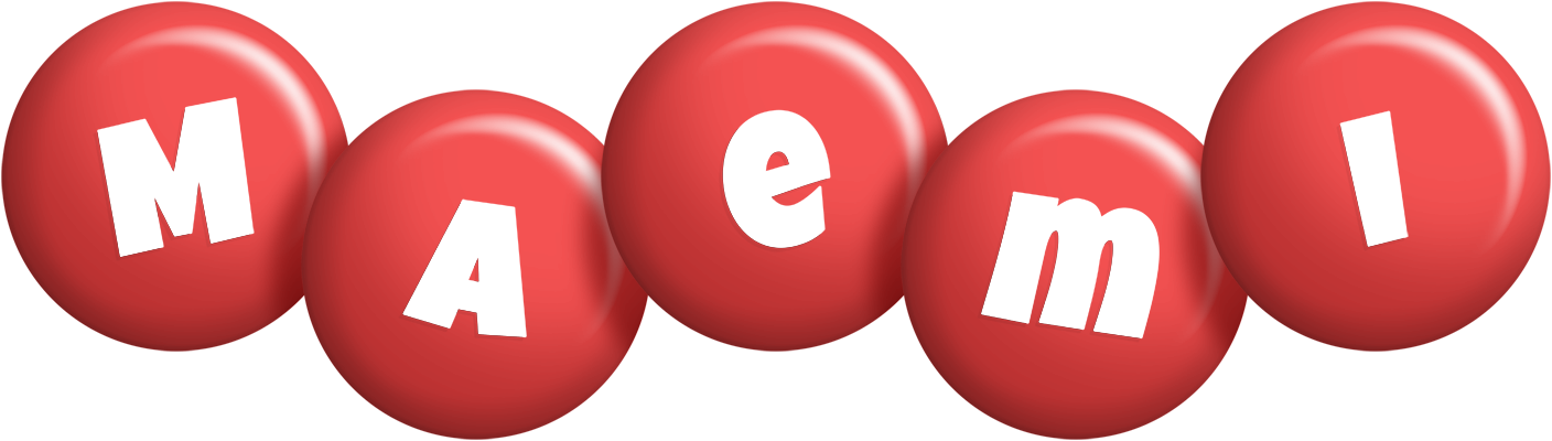 Maemi candy-red logo