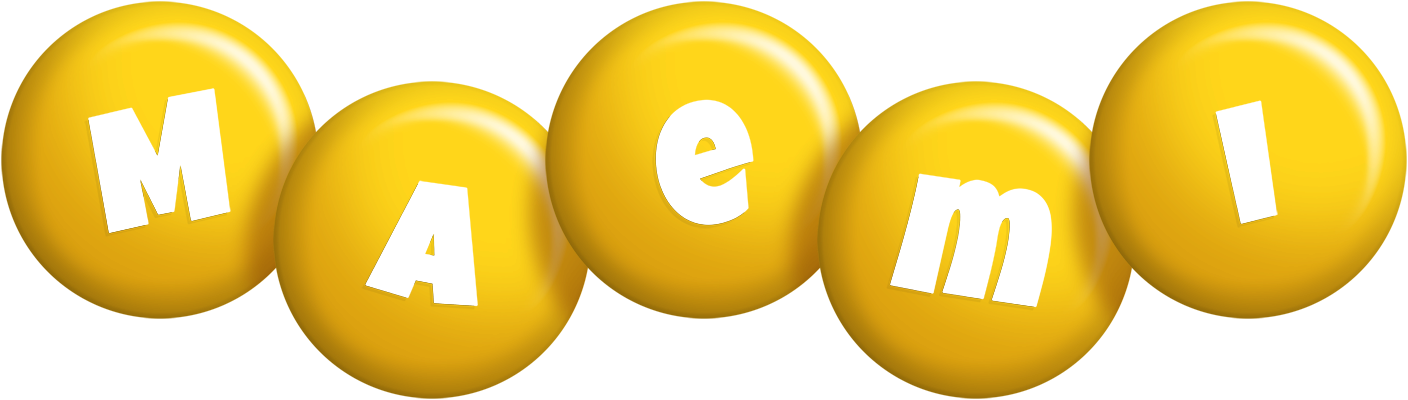 Maemi candy-yellow logo