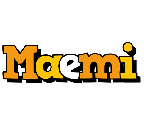 Maemi cartoon logo