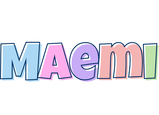 Maemi pastel logo