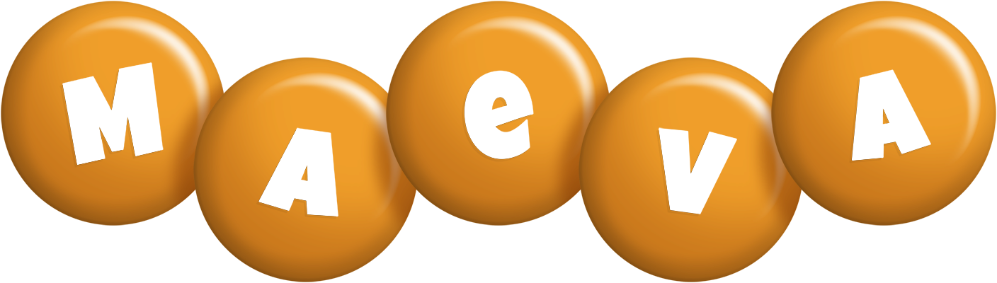 Maeva candy-orange logo