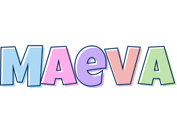 Maeva pastel logo