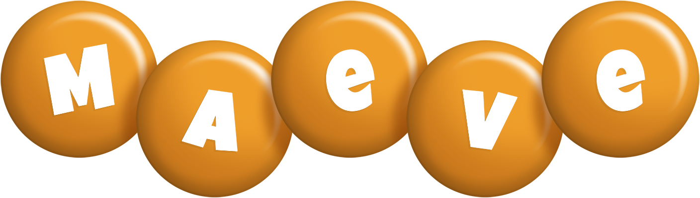 Maeve candy-orange logo