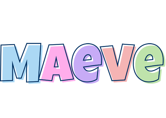 Maeve pastel logo