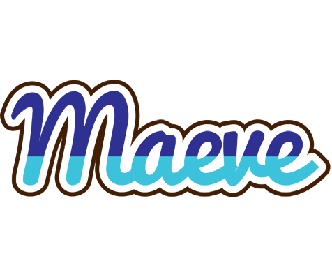 Maeve raining logo
