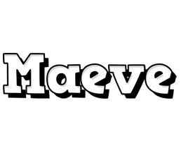 Maeve snowing logo