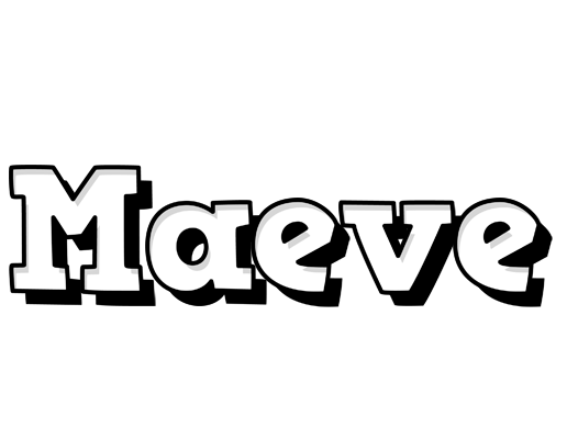 Maeve snowing logo