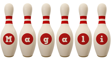 Magali bowling-pin logo