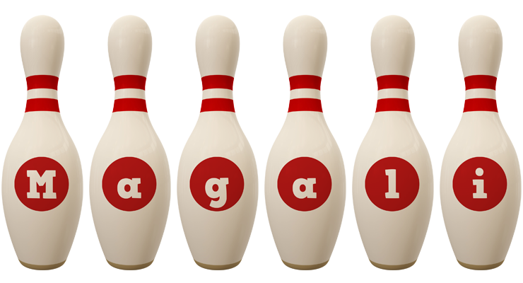 Magali bowling-pin logo