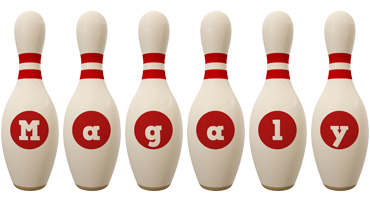 Magaly bowling-pin logo