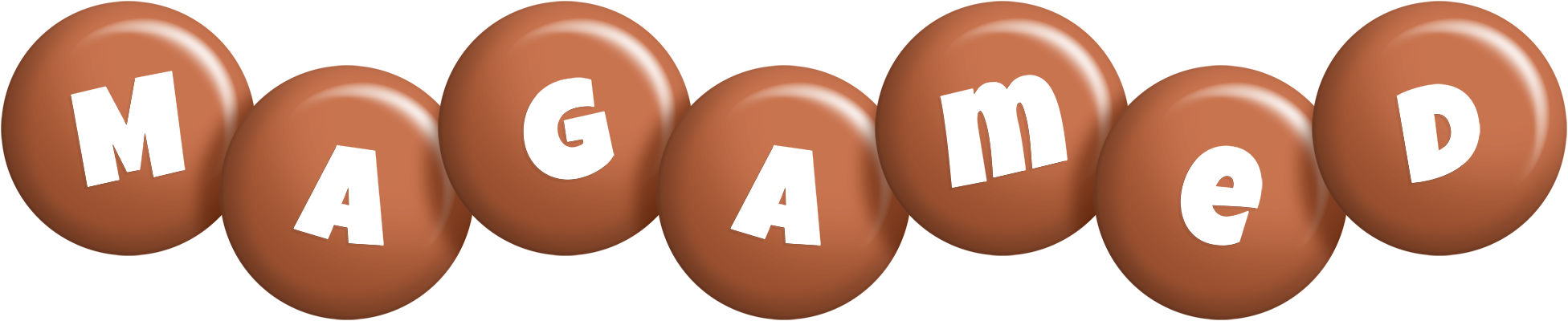 Magamed candy-brown logo