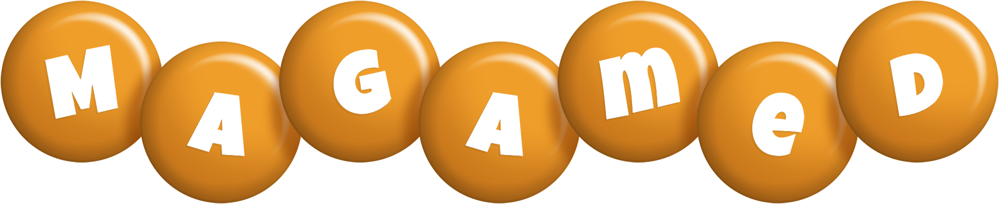 Magamed candy-orange logo