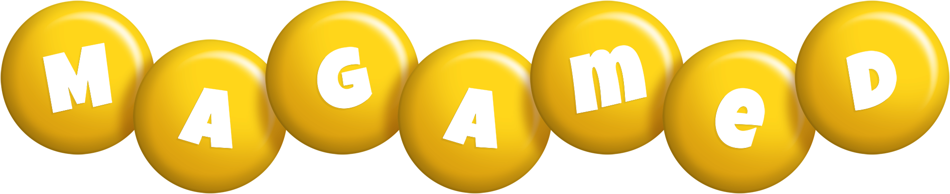 Magamed candy-yellow logo