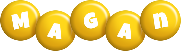 Magan candy-yellow logo