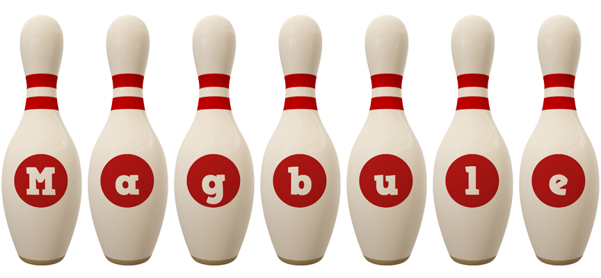 Magbule bowling-pin logo