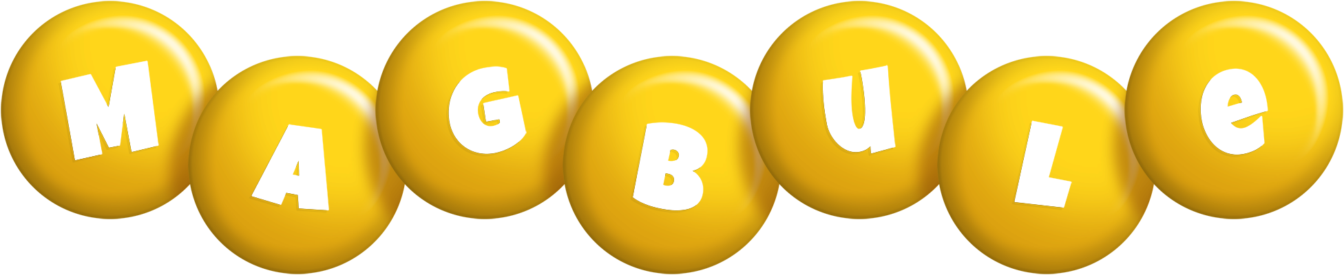 Magbule candy-yellow logo