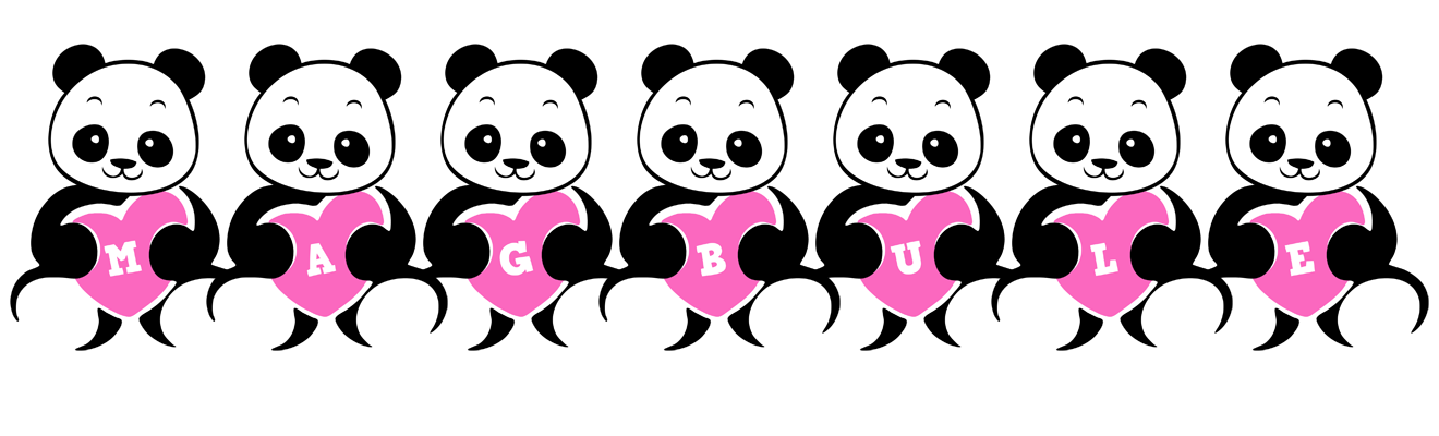 Magbule love-panda logo