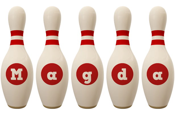 Magda bowling-pin logo