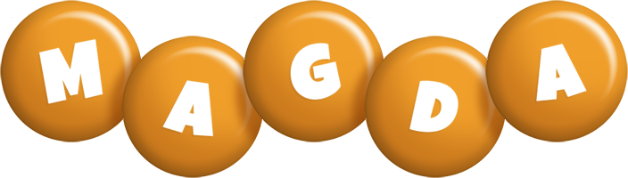 Magda candy-orange logo