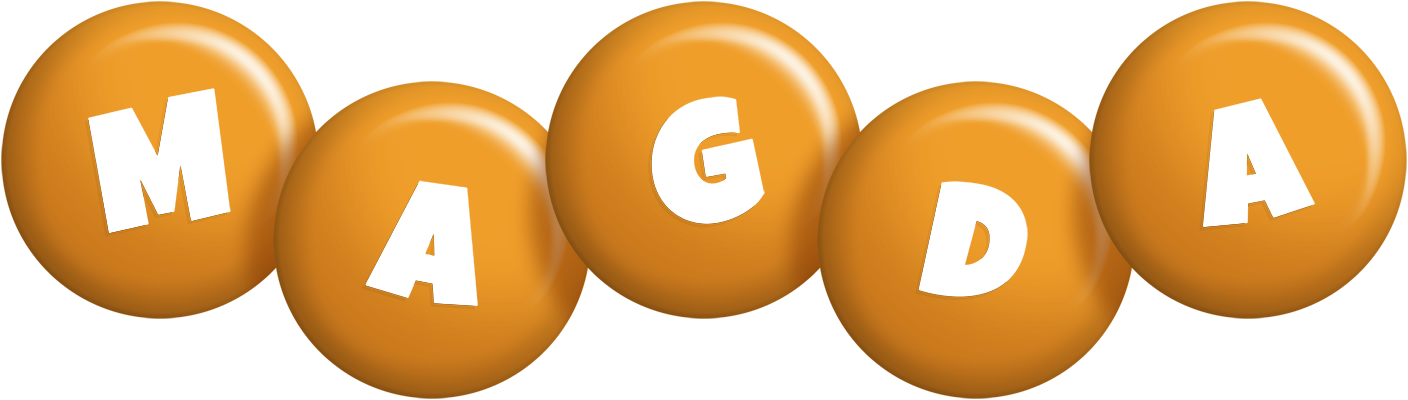 Magda candy-orange logo