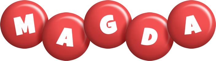 Magda candy-red logo
