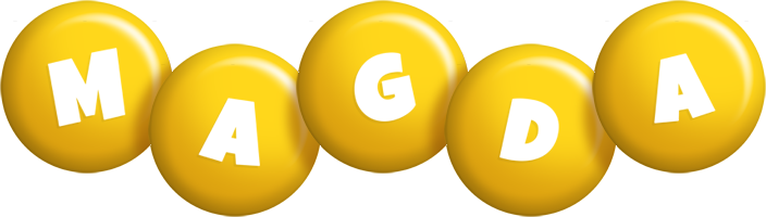 Magda candy-yellow logo