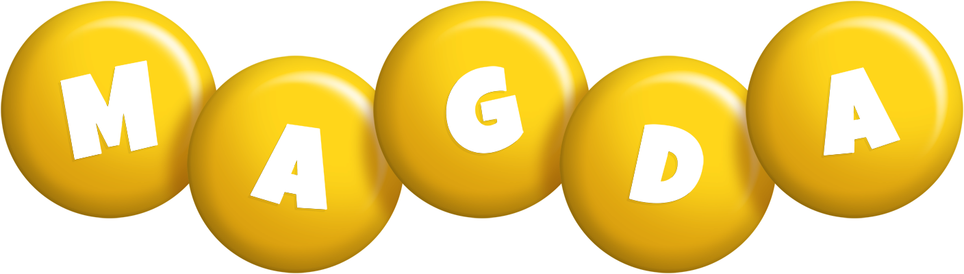 Magda candy-yellow logo